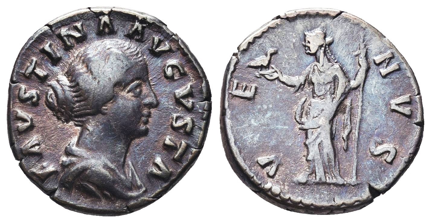 Faustina Jr VENVS dove and scepter denarius.jpg
