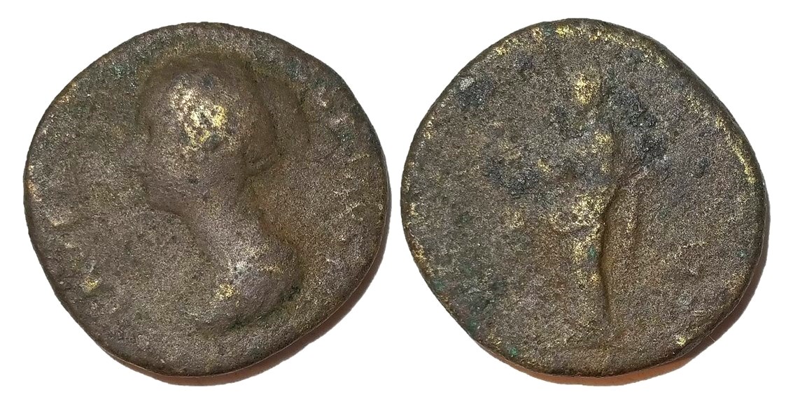 Faustina Jr VENVS S C apple and scepter sestertius left-facing bust.jpg