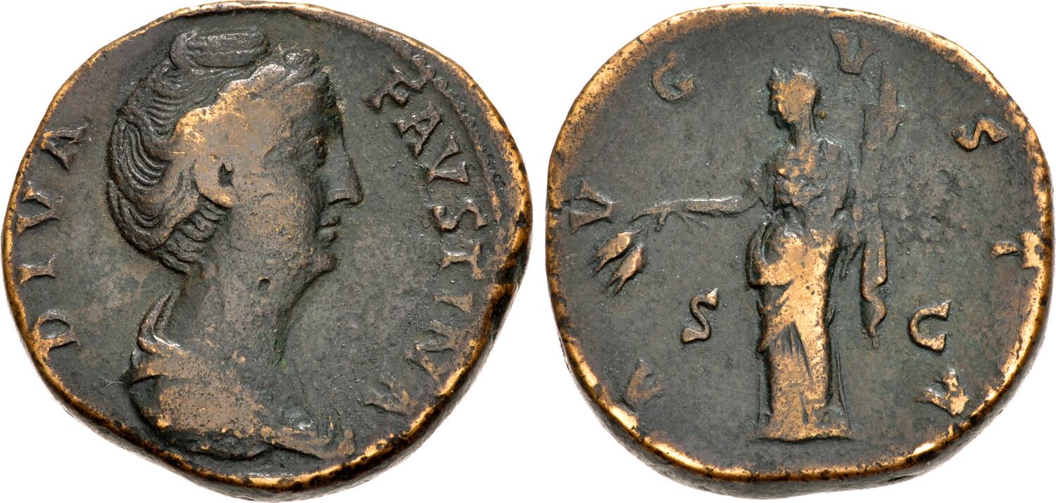 Faustina Sestertius ex WRG Collection CNG.jpg