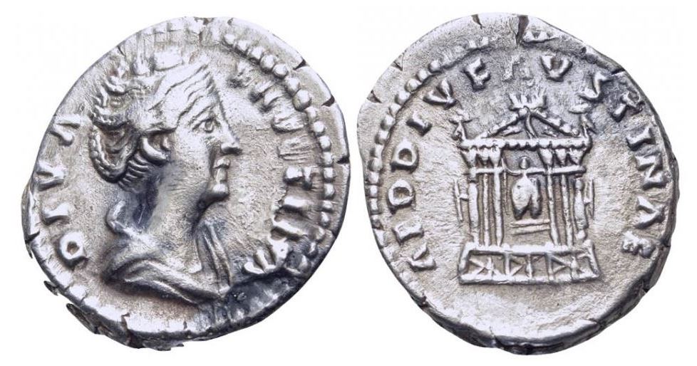 Faustina Sr AED DIV FAVSTINAE denarius.JPG