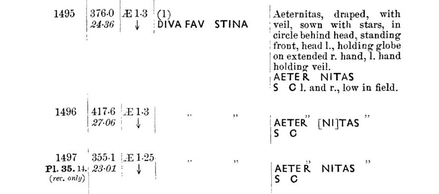 Faustina Sr AETERNITAS Aeternitas globe and billowing veil sestertius BMC listing.JPG