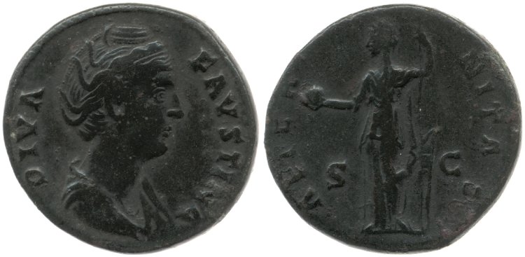 Faustina Sr AETERNITAS Fortuna dupondius bare head BMC.jpg