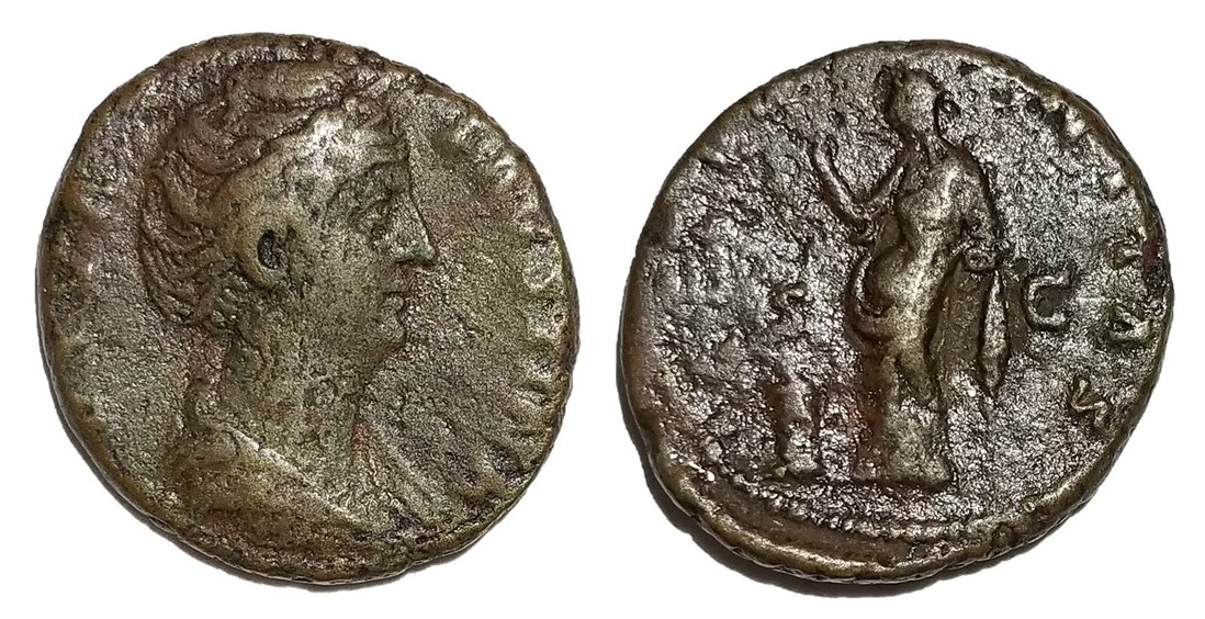 Faustina Sr AETERNITAS Pietas dupondius.jpg