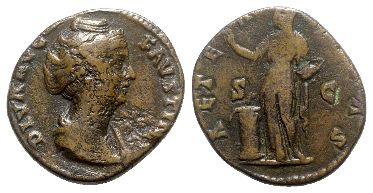 Faustina Sr AETERNITAS S C Pietas and altar MB DIVA AVG FAVSTINA LAC.jpg