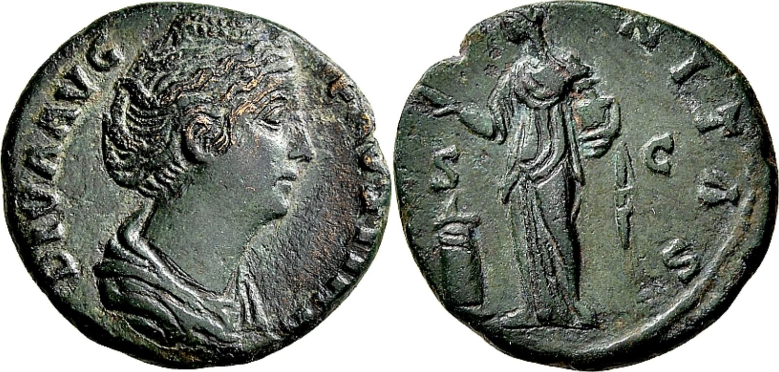 Faustina Sr AETERNITAS S C Pietas and altar MB DIVA AVG FAVSTINA Peus-Hoehn.jpg