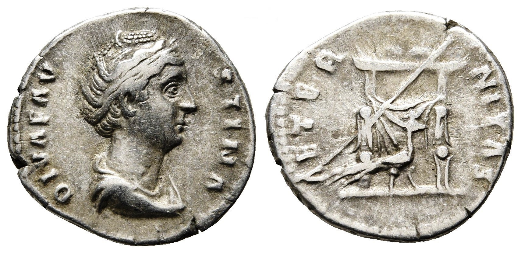 Faustina Sr AETERNITAS Throne Peacock right denarius bare head.jpg