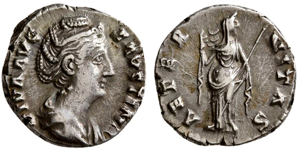 Faustina Sr AETERNITAS Venus denarius DIVA AVG FAVSTINA.jpg