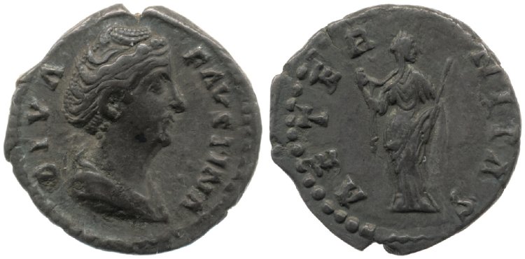 Faustina Sr AETERNITAS Venus denarius DIVA FAVSTINA BMC.jpg