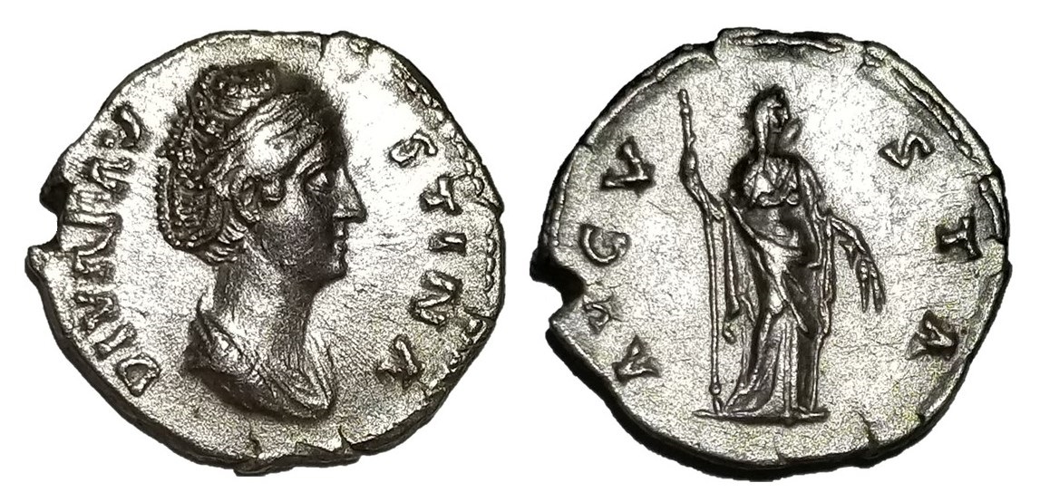 Faustina Sr AVGVSTA Ceres stg r scepter and grain ears Denarius.jpg