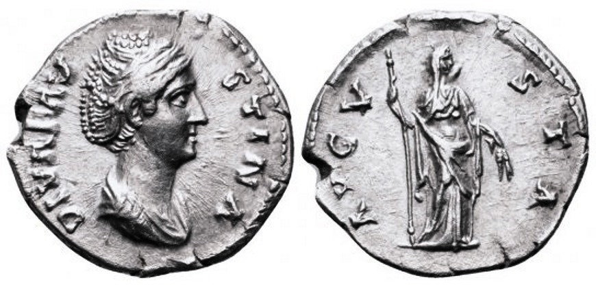 Faustina Sr AVGVSTA Ceres stg r scepter and grain ears Denarius.jpg