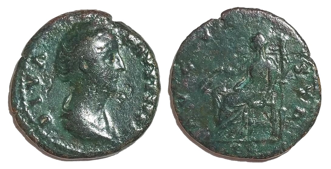 Faustina Sr AVGVSTA S C Ceres seated corn ears long torch.jpg