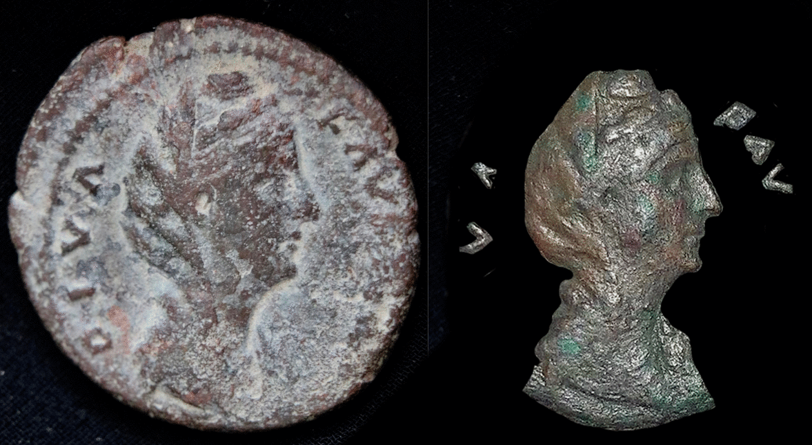 Faustina Sr AVGVSTA S C vesta standing as veiled die match.gif