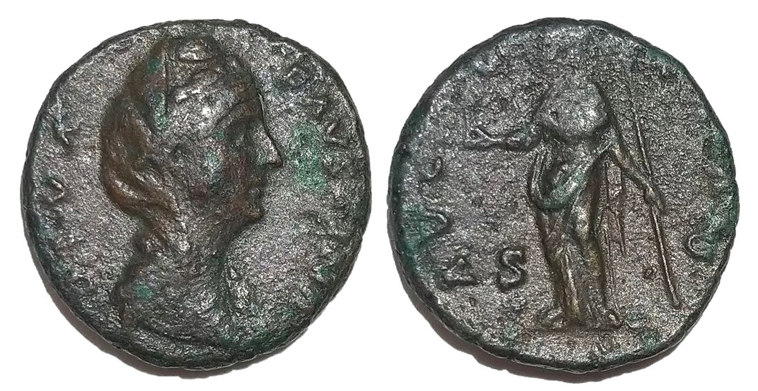 Faustina Sr AVGVSTA S C Vesta standing As veiled.jpg
