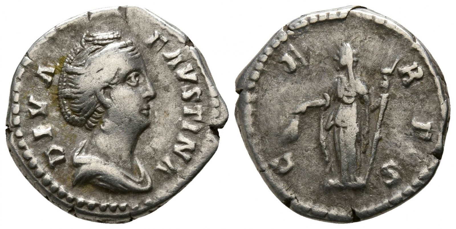 Faustina Sr CERES standing denarius.jpg
