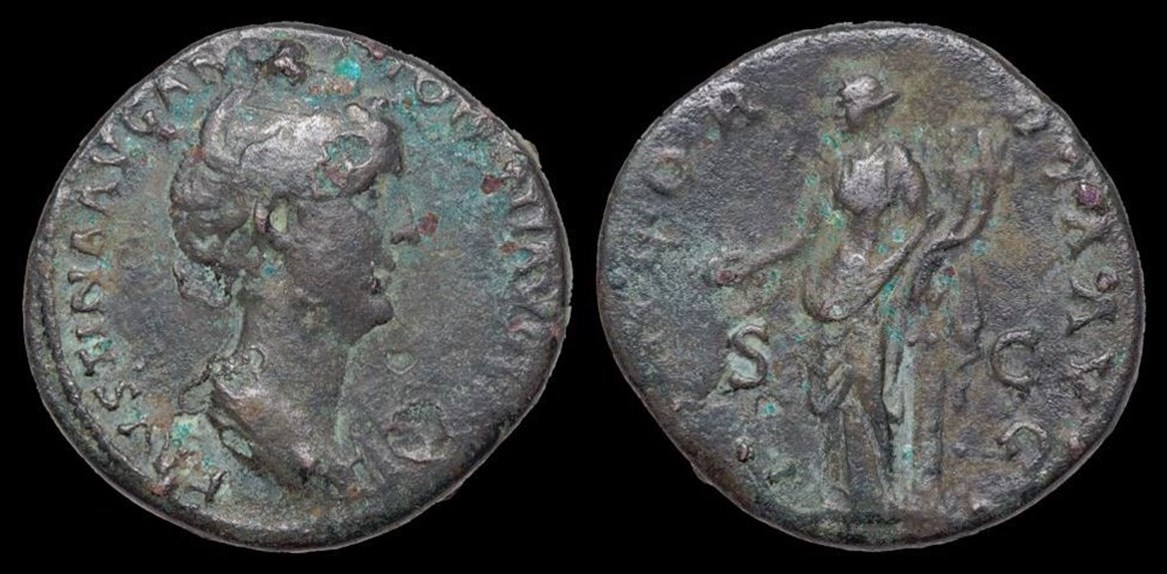 Faustina Sr CONCORDIA AVG S C sestertius seller photo.jpg