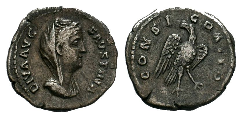 Faustina Sr CONSECRATIO Eagle Denarius.jpg