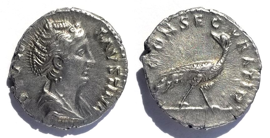 Faustina Sr CONSECRATIO Peacock Denarius.jpg