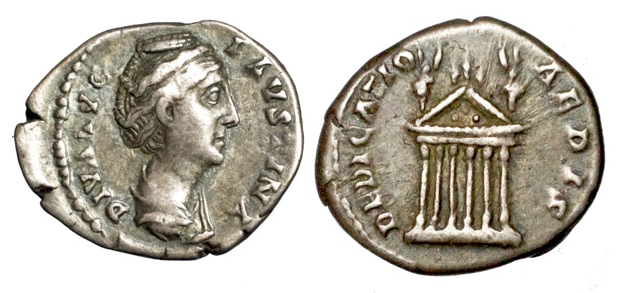 Faustina Sr DEDICATIO AEDIS denarius.jpg