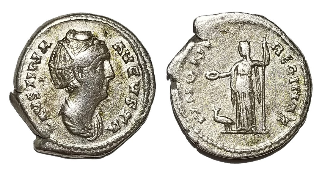 Faustina Sr IVNONI REGINAE lifetime denarius.jpg