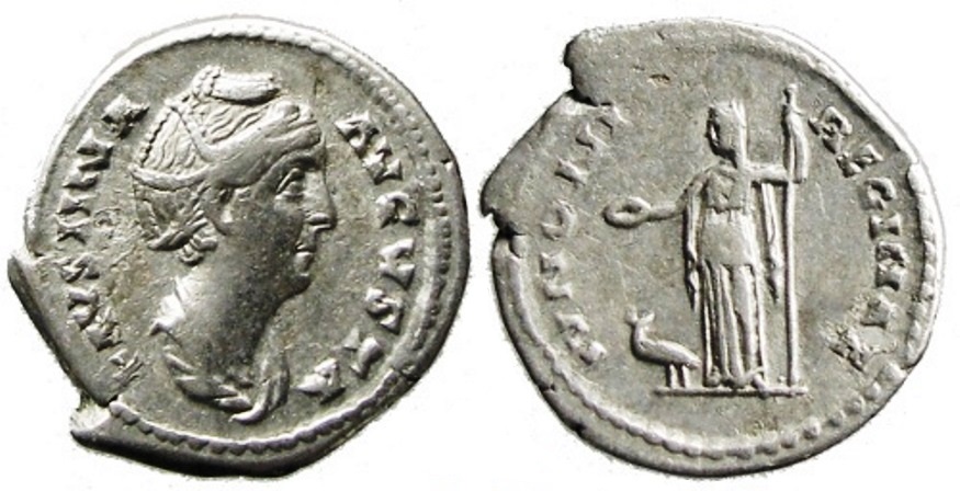 Faustina Sr IVNONI REGINAE lifetime denarius.jpg