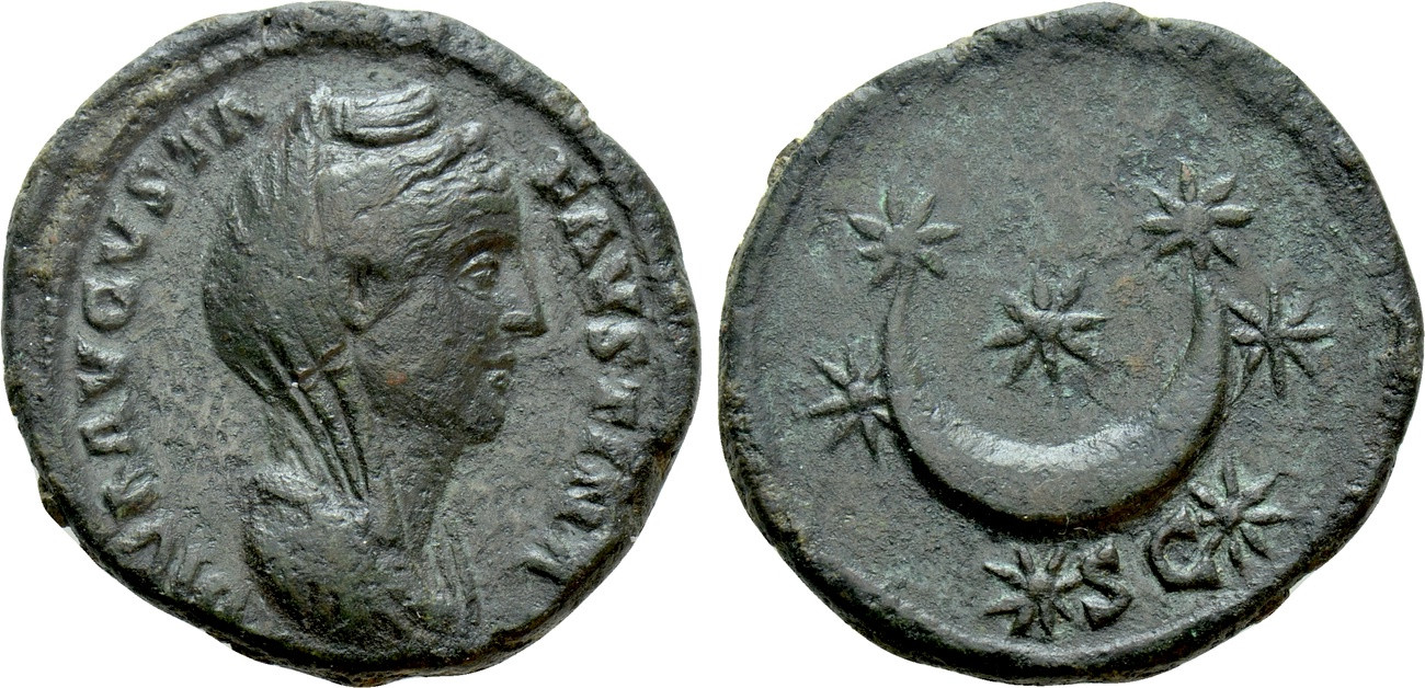 Faustina Sr S C crescent and stars as veiled bust Naumann.jpg
