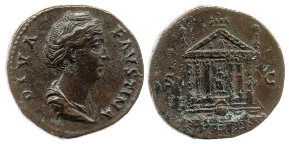 Faustina Sr S C Temple dupondius BMC.jpg