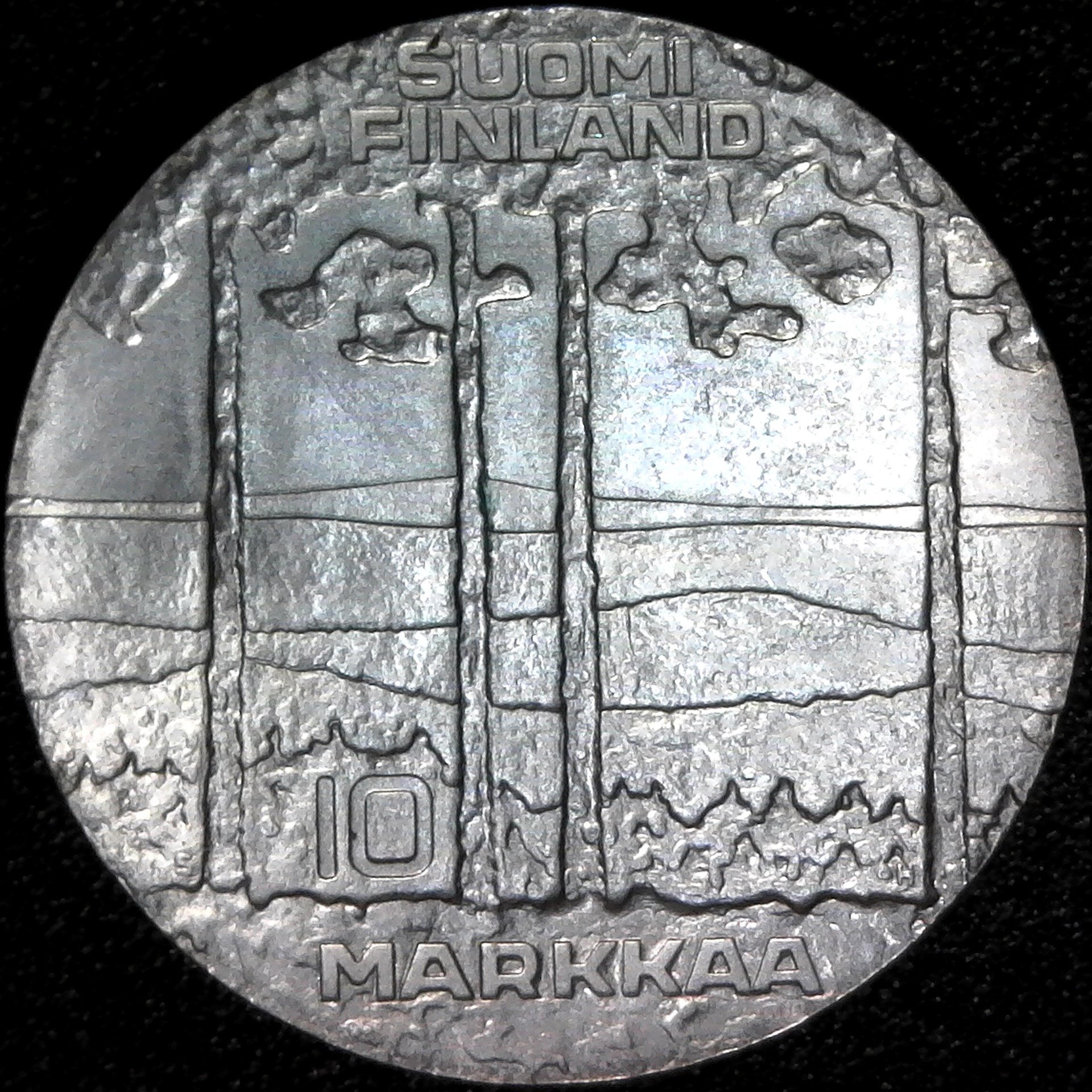 Finland 10 Markkaa 1975 Kekkonen KM54 reverse.jpg