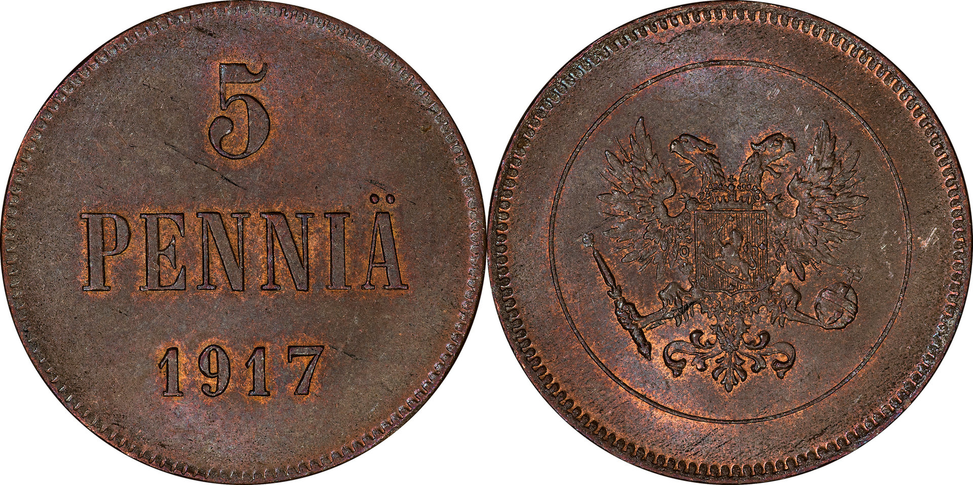 Finland - 1917 5 Pennia.jpg