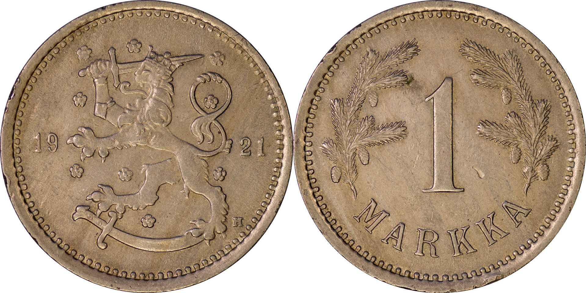 Finland - 1921 H 1 Markkaa.jpg