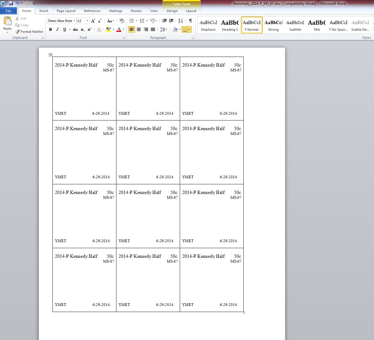 Templates For Inserts For 2x2 Coin Flips Coin Talk
