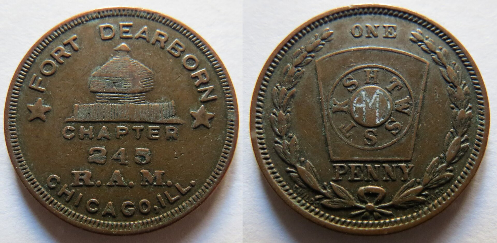 Fort Dearborn Masonic Penny Chicago IL.jpg