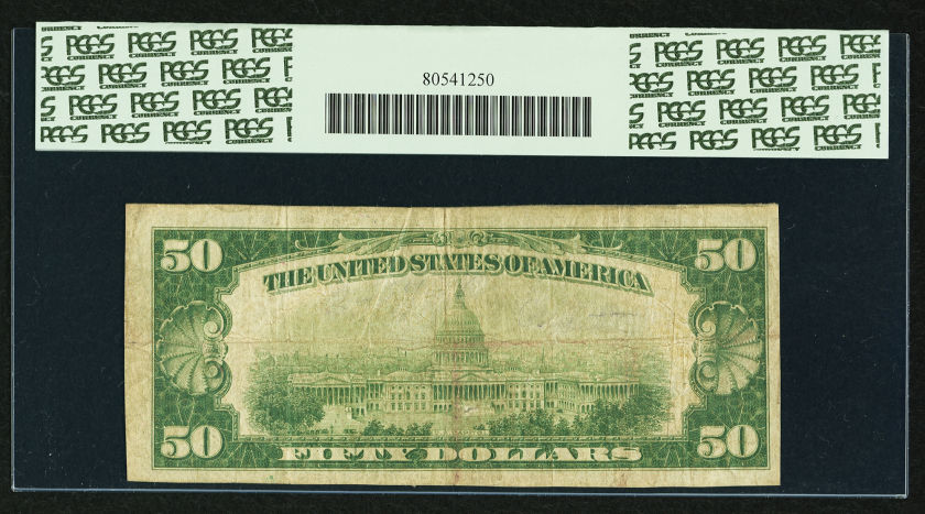 Fr-1803 1929 Ty 1 $50 NBN Wallingford CT Fine 15 PCGS Rev.jpg