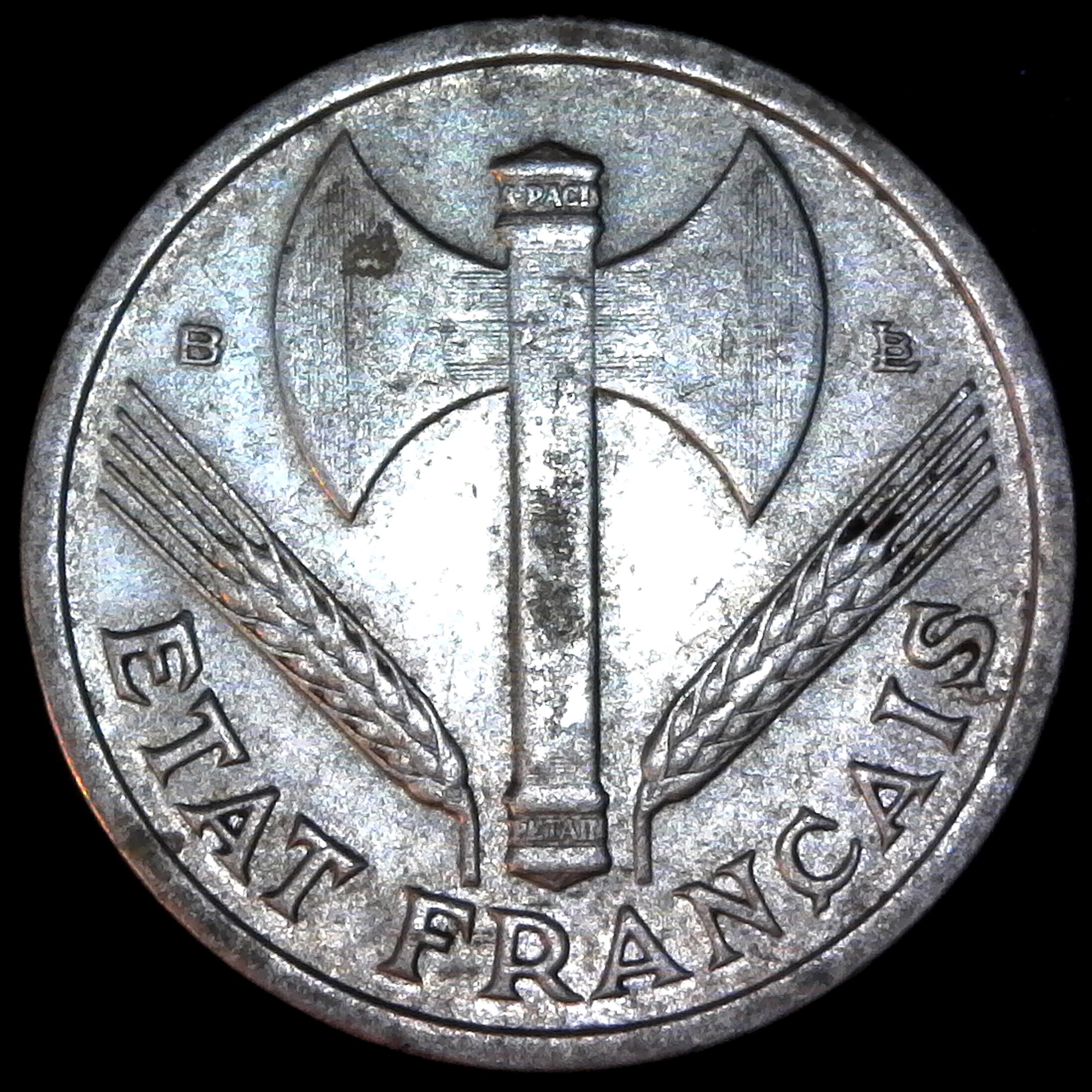 France 1 Franc Vichy 1944 rev.jpg