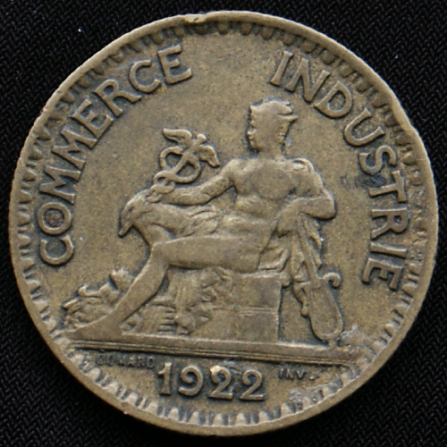France - 2 Francs (Chambres de Commerce) - 1922 - Obverse.jpg