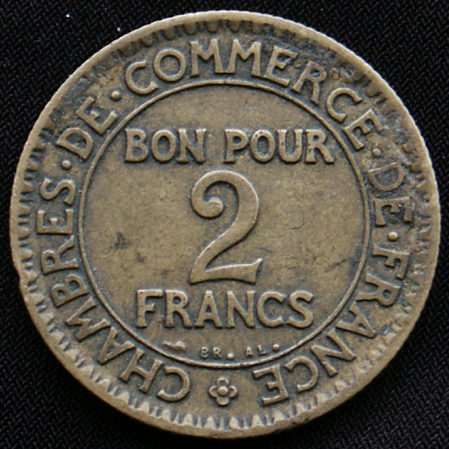 France - 2 Francs (Chambres de Commerce) - 1922 - Reverse.jpg