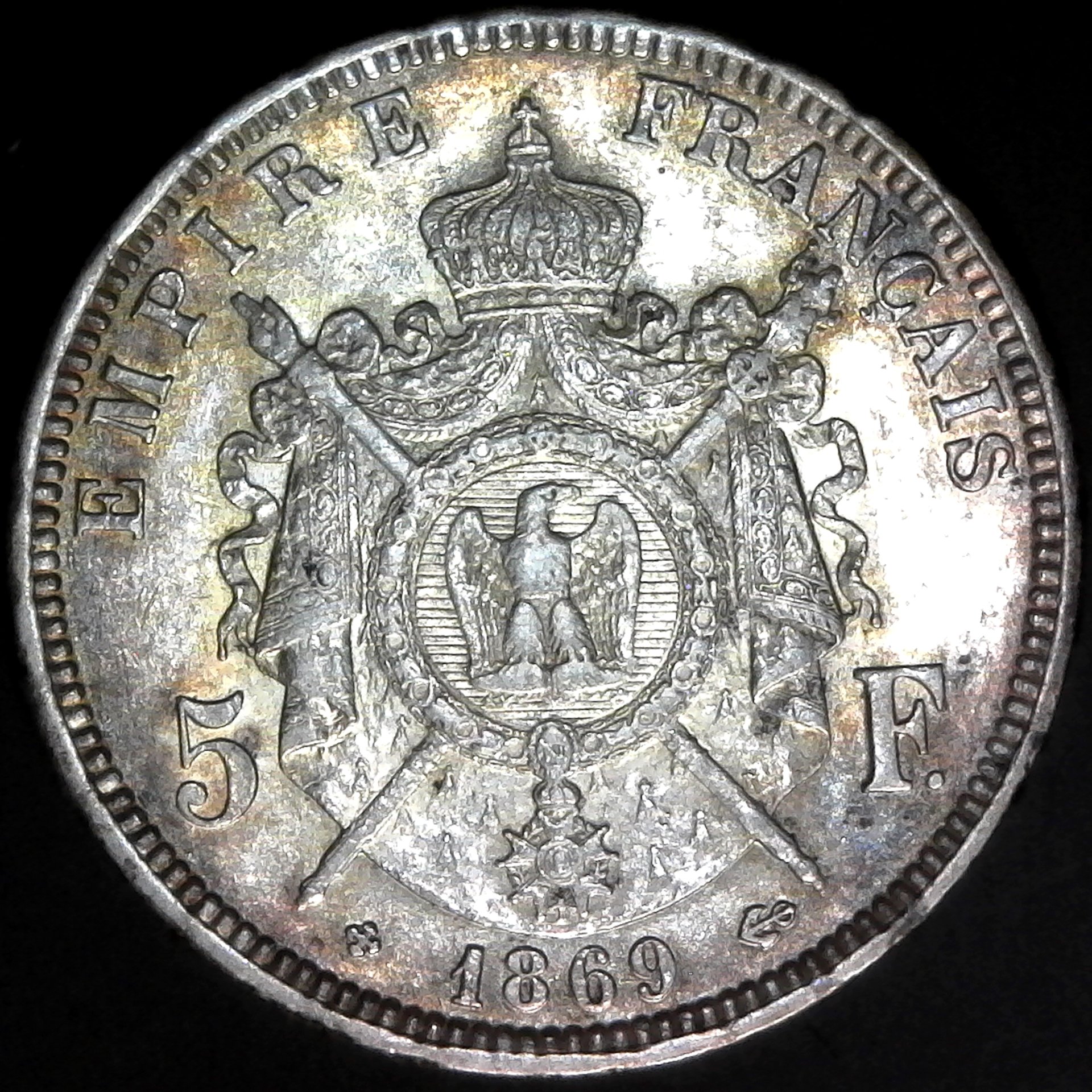France 5 Francs 1869 rev.jpg