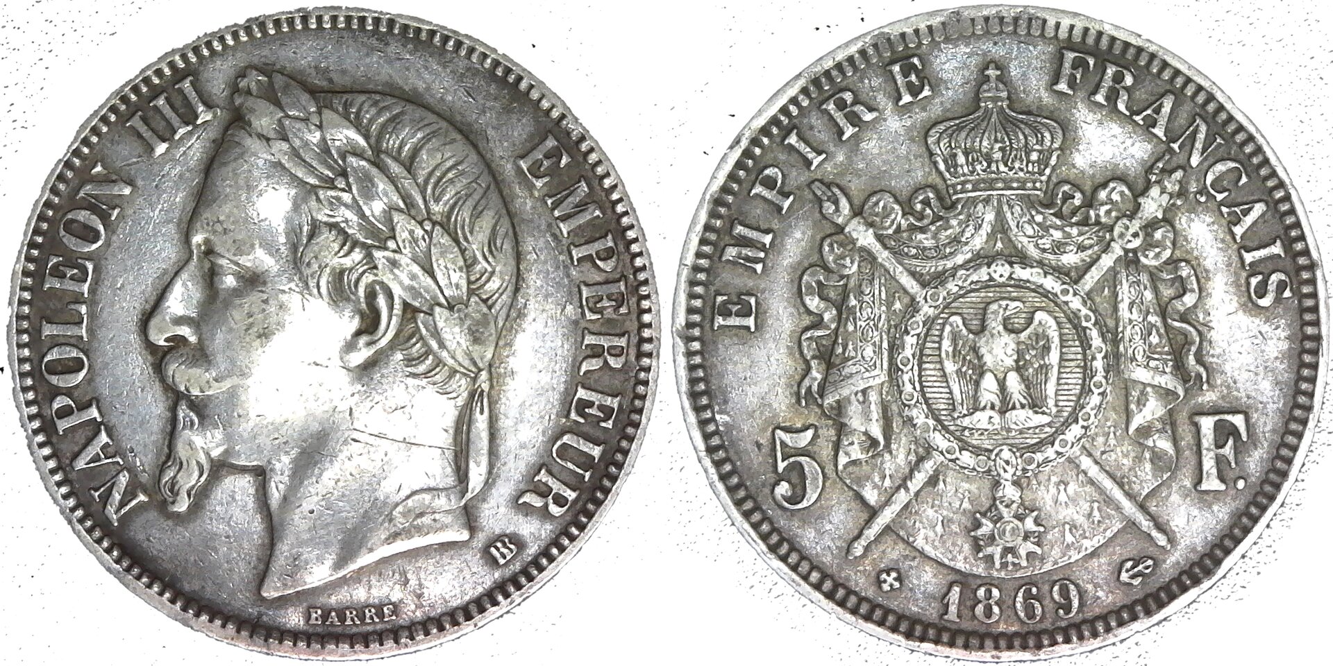 France 5 Francs 1869 reverse-side-cutout.jpg