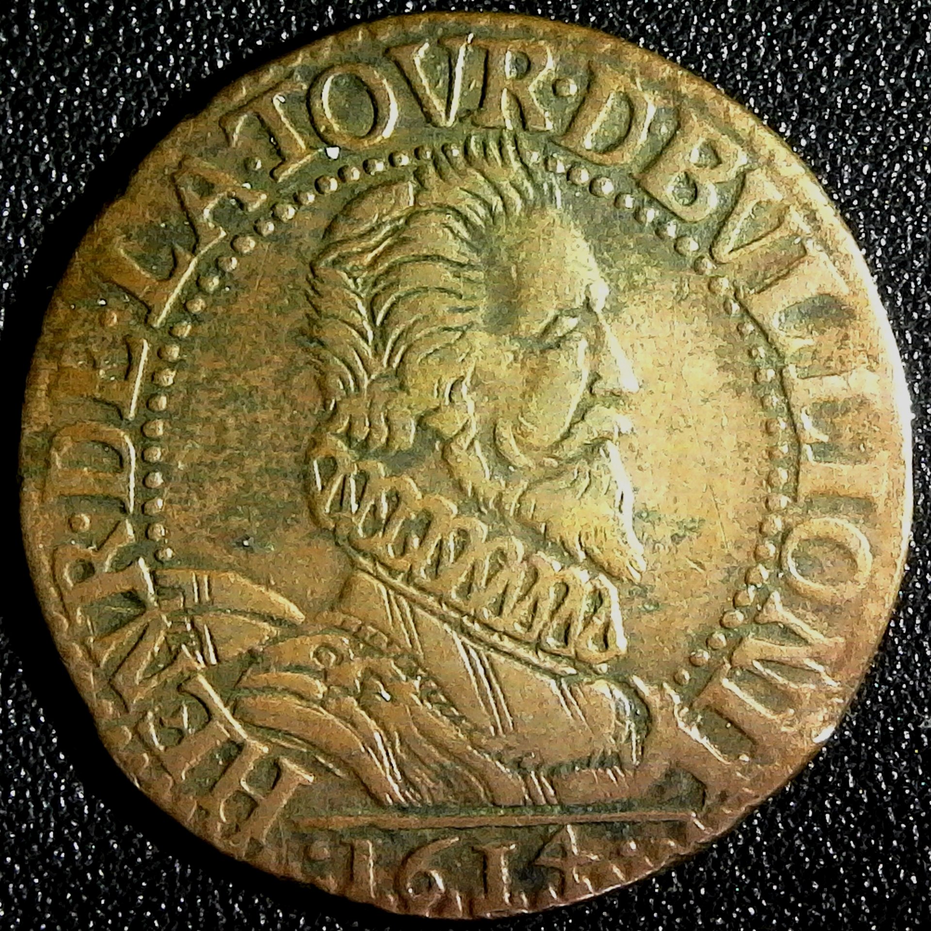 France Bouillon & Sedan 2 Liards 1614 obv.jpg