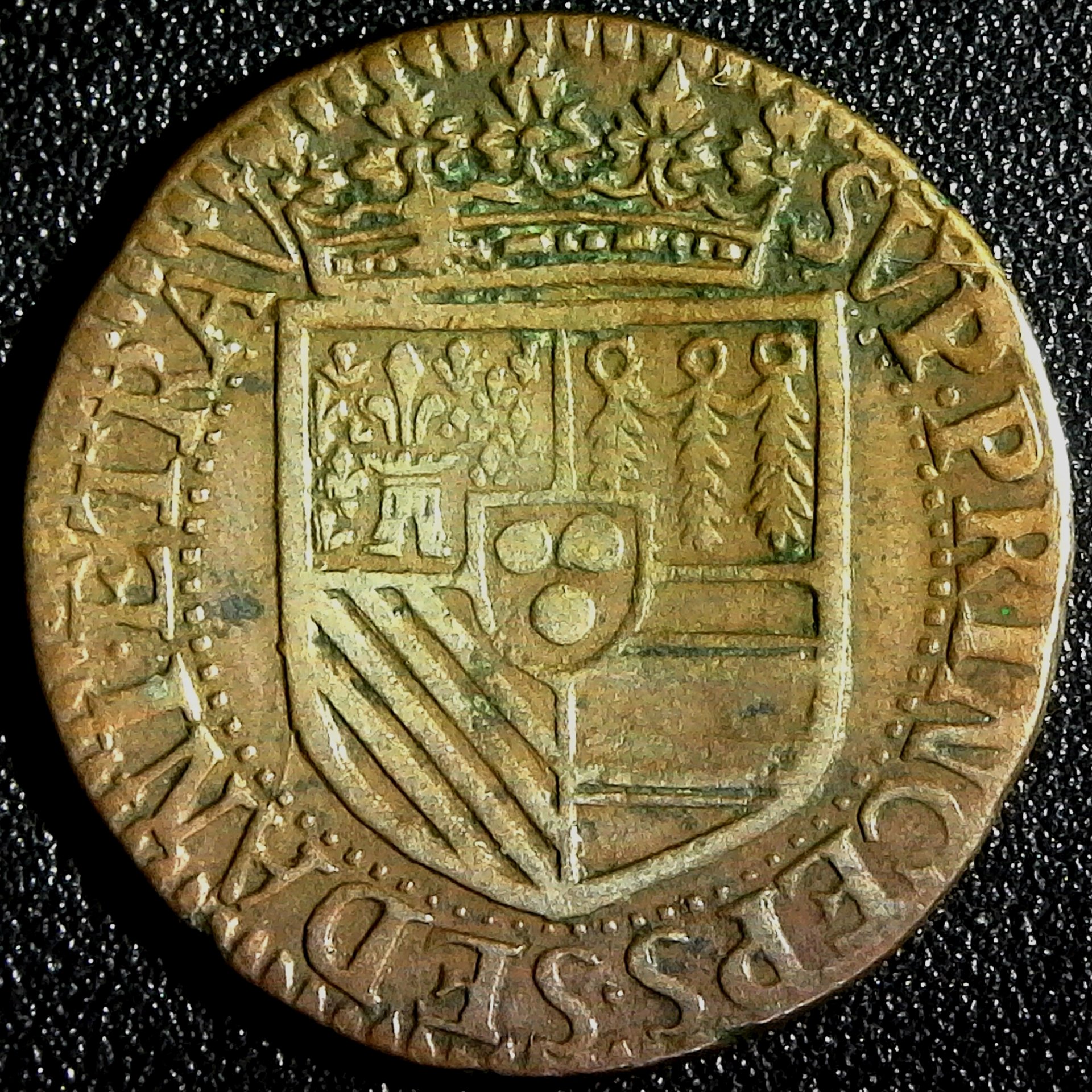France Bouillon & Sedan 2 Liards 1614 rev.jpg