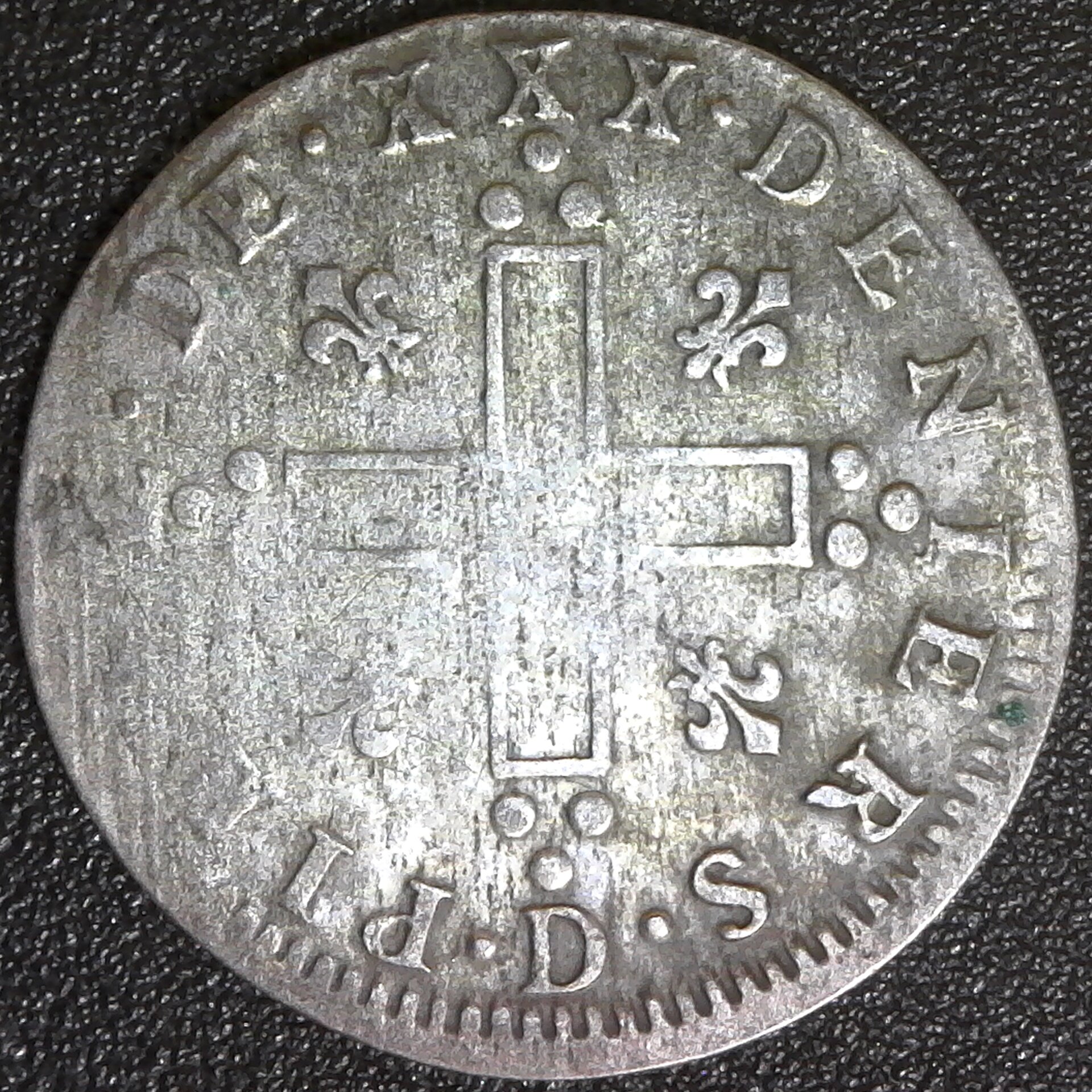 France Canada French Colonies 30 Deniers 1711 D Lyon rev.jpg