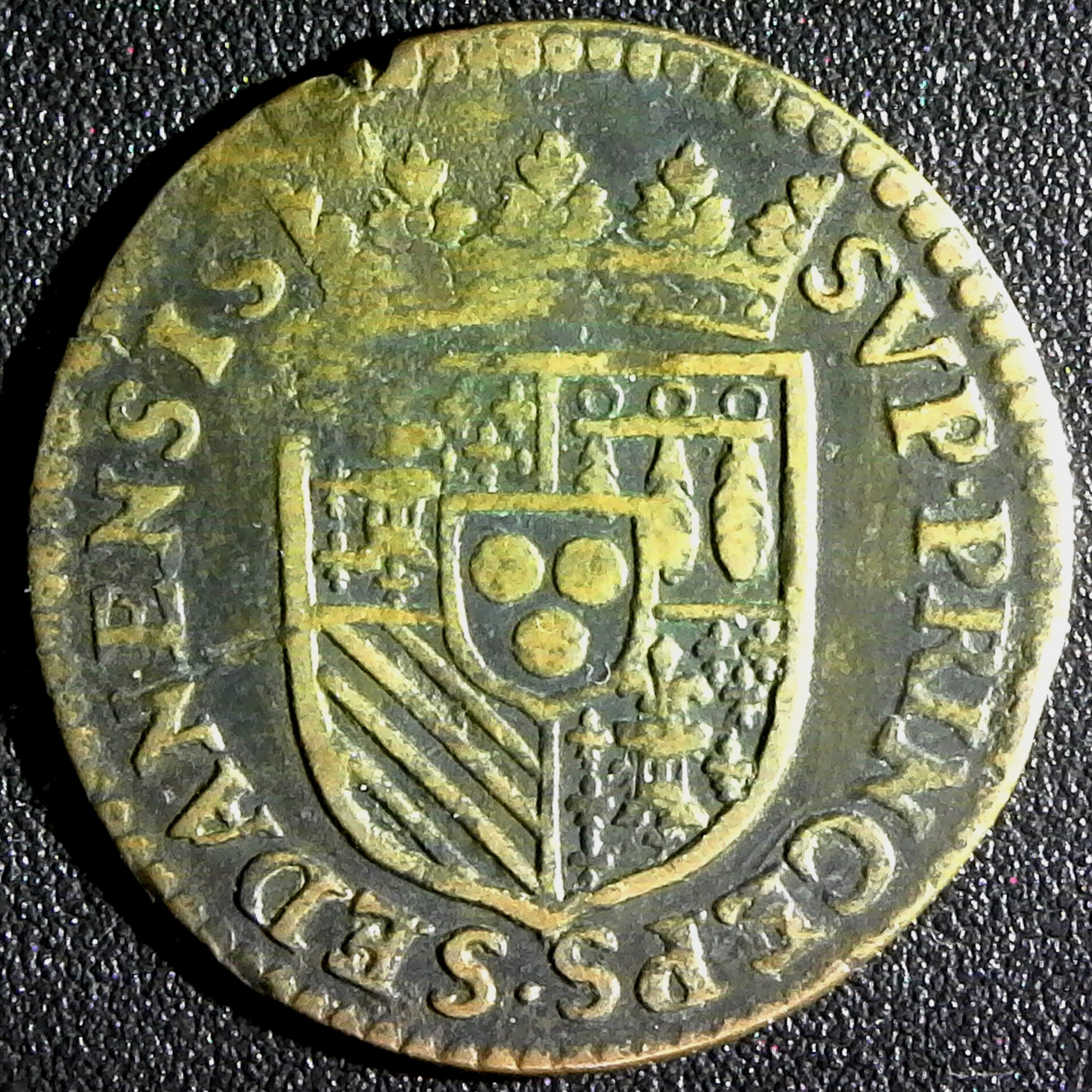 France Duchy of Bouillon and Sedan 2 Liards 1613 rev.jpg