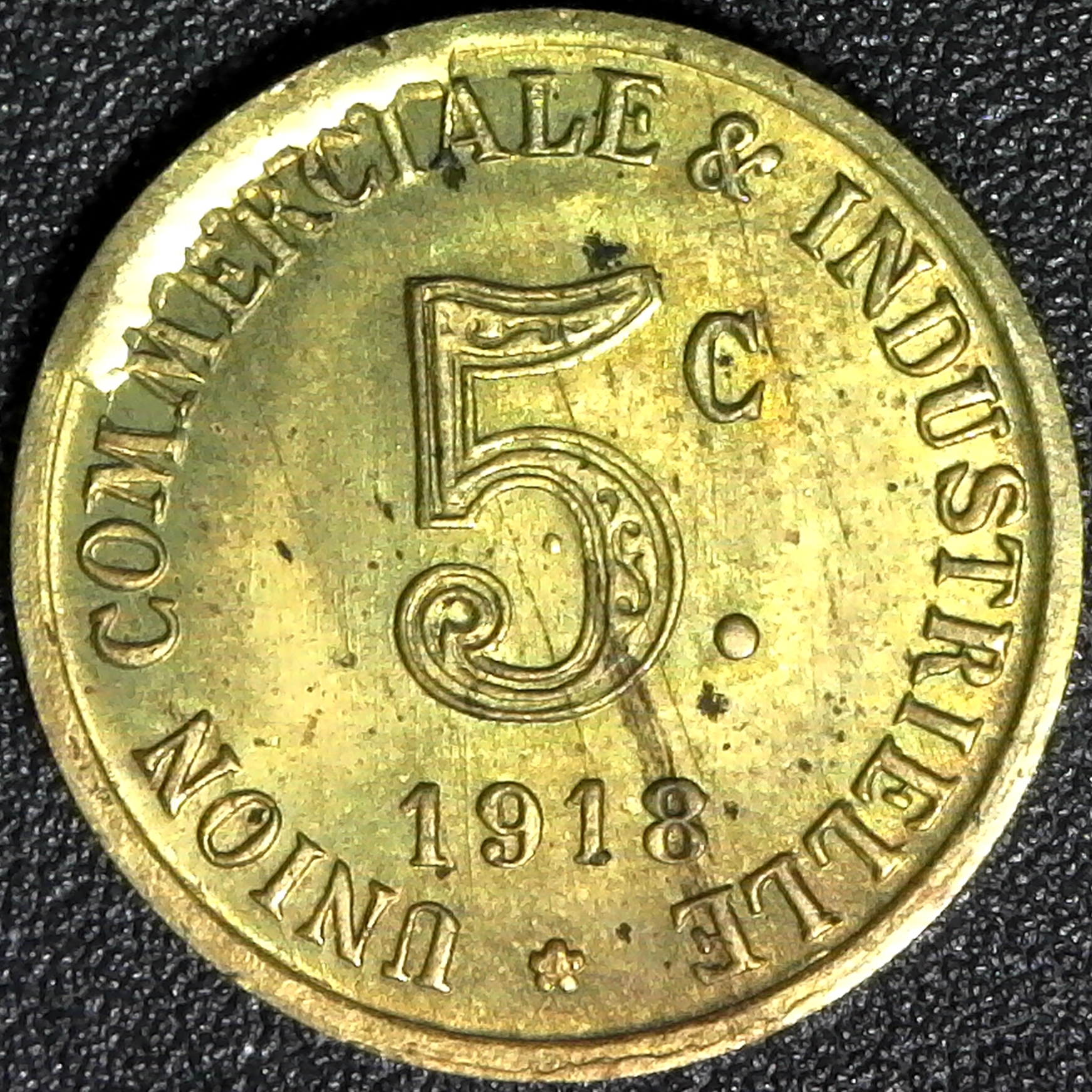 France Notgeld Annonay 1918 BRASS Essai obv.jpg