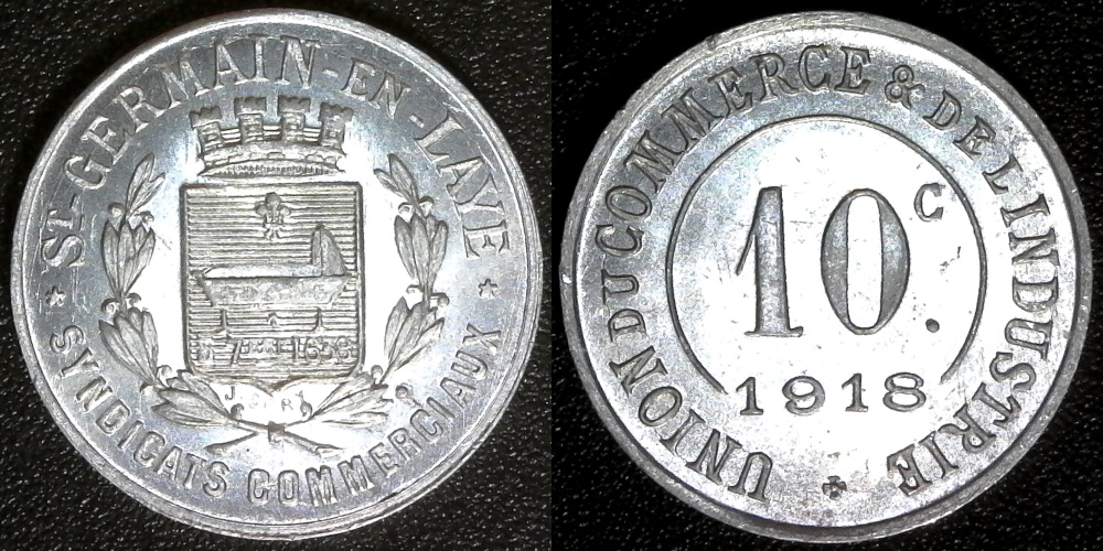 France Notgeld St Germain en Laye 10 Centimes 1918 obv-side.jpg