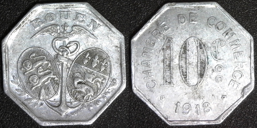 France Rouen 10 cent 1918 obv-side.jpg