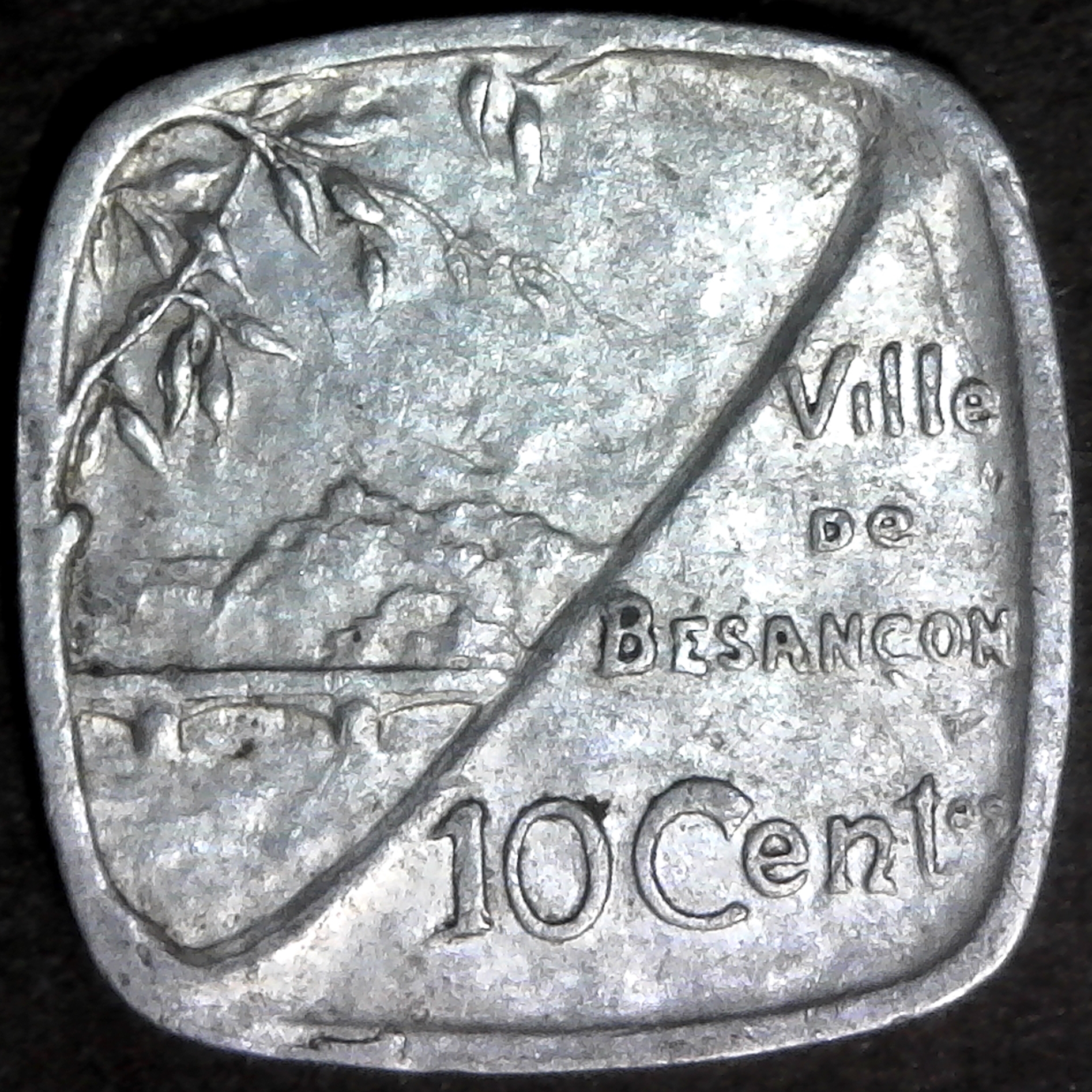 France Ville De Besancon 10 Cent 1917 rev.jpg