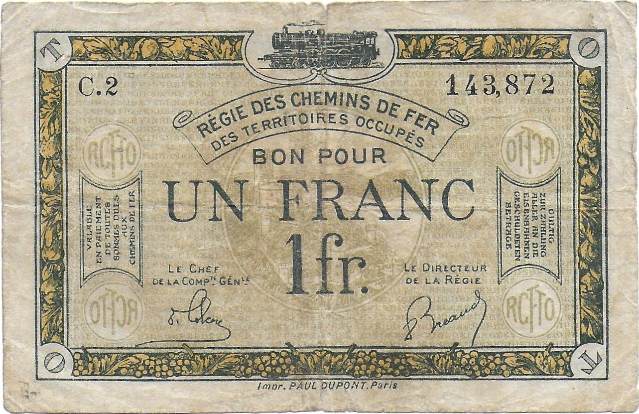Franco Belgian Railways Administration in Occupied German territory front 1923.jpg