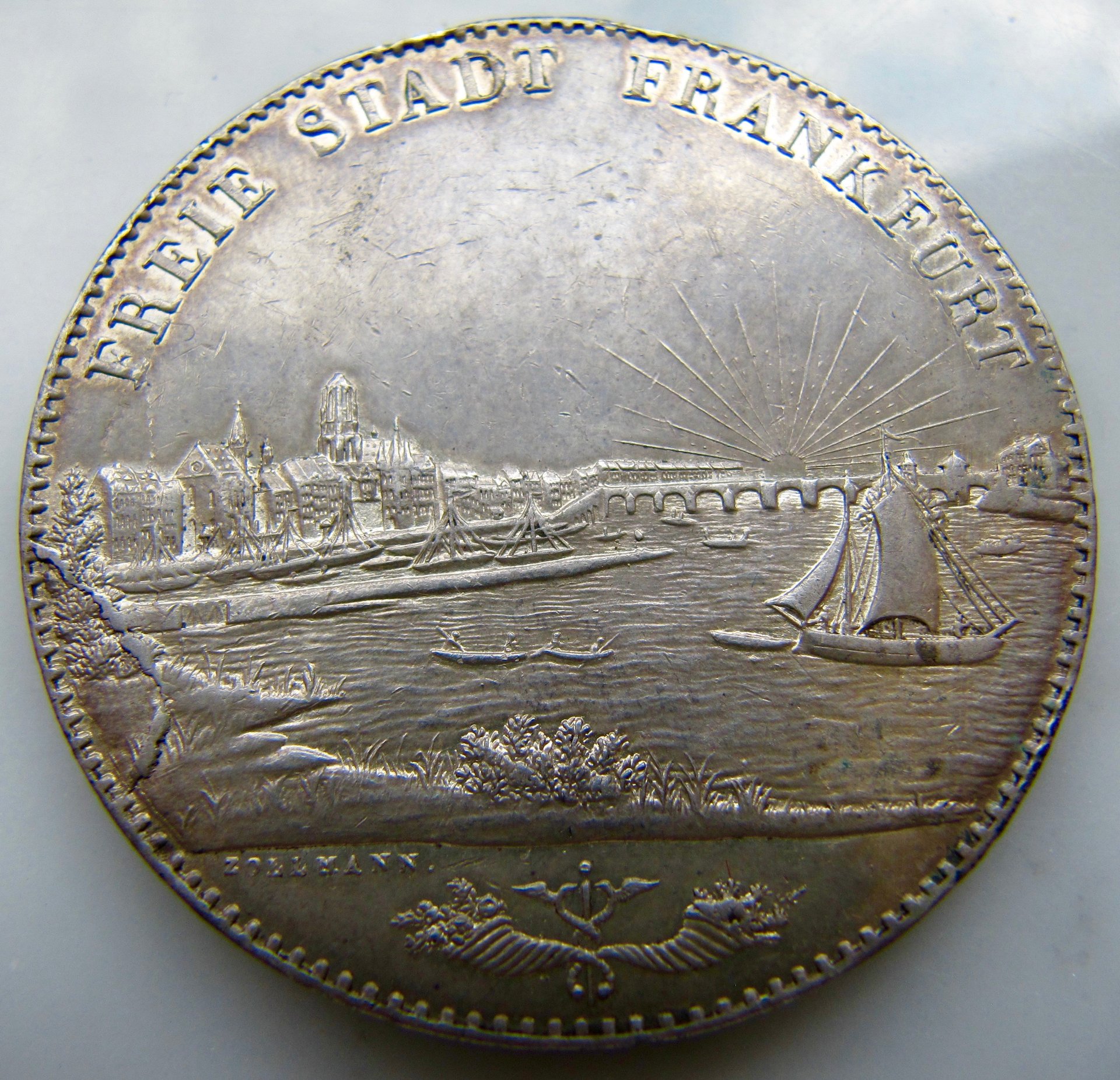 Frankfurt Dopeltaler 1841 OBV - 1.jpg