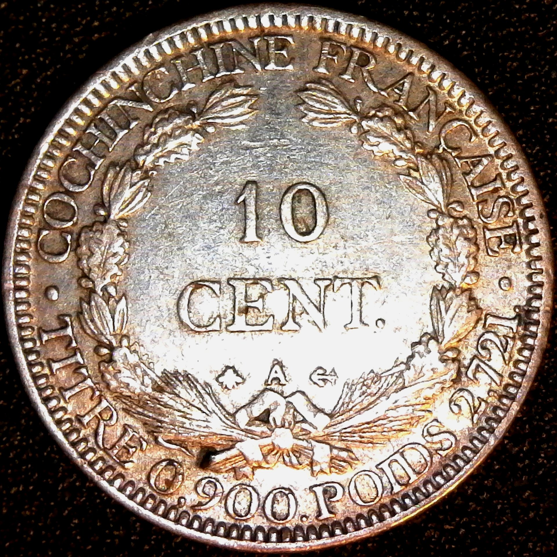 French Cochin China 10 Centimes 1 1879A  rev.jpg