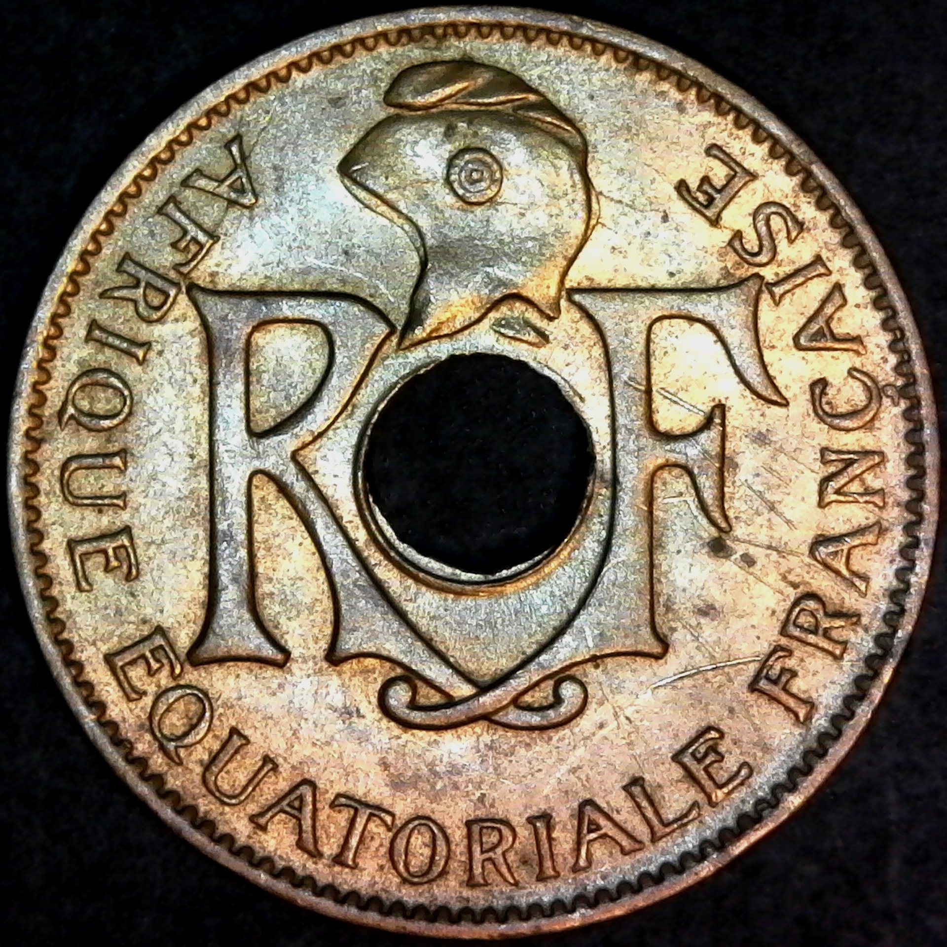 French Equatorial Africa 10 centimes 1943 reverse.jpg