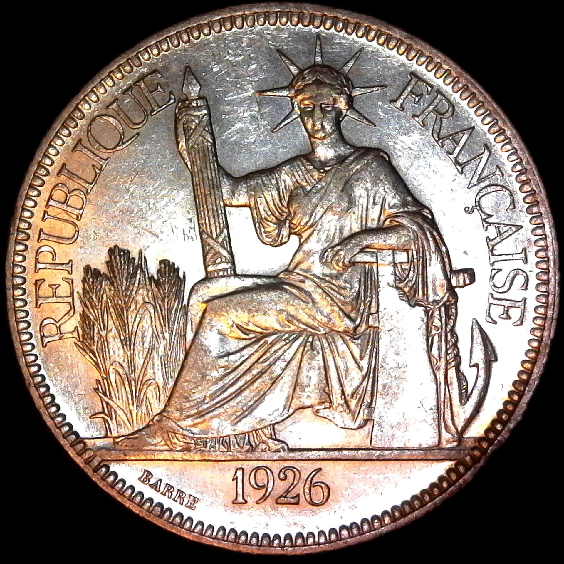 French Indo China Piastre 1926 obverse.jpg